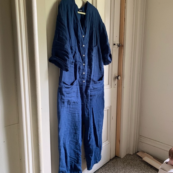 Ilana Kohn Pants - Ilana Kohn Tuck Coverall in Dark.
